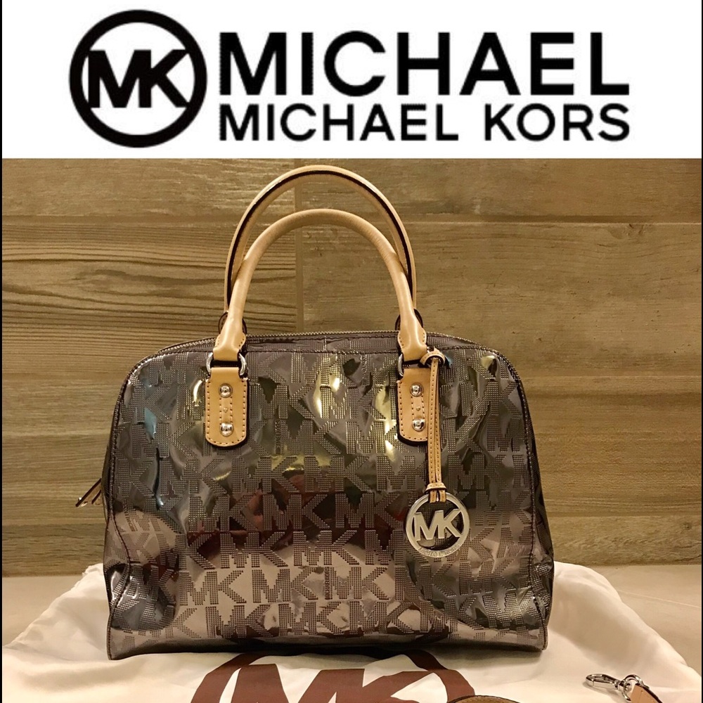 ✨Michael Kors Large Metallic Handbag✨